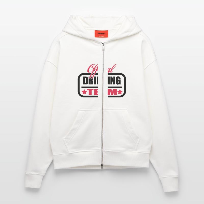 team drinking Zip Hoodie - made by SPREAD