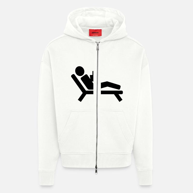 Urlaub - Zip Hoodie - made by SPREAD - OFF WHITE