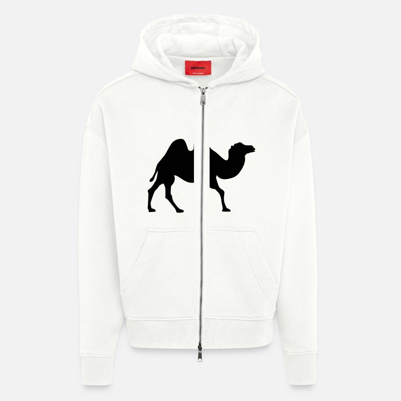 Kamel - Zip Hoodie - made by SPREAD - OFF WHITE