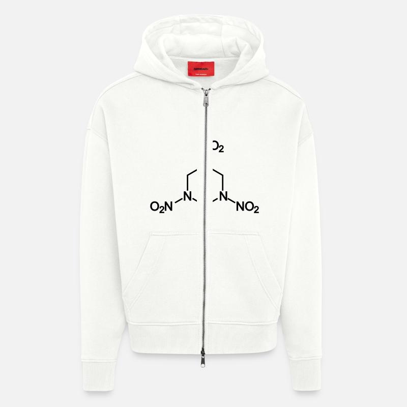 C4 explosifs RDX - Veste à capuche bio épaisse oversize fabriqué en UE - OFF WHITE