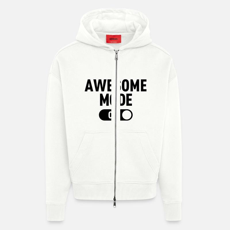 Mode impressionnant - Veste à capuche bio épaisse oversize fabriqué en UE - OFF WHITE