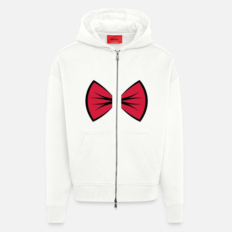 Krawattenschleife / Fliege / Querbinder - Zip Hoodie - made by SPREAD - OFF WHITE