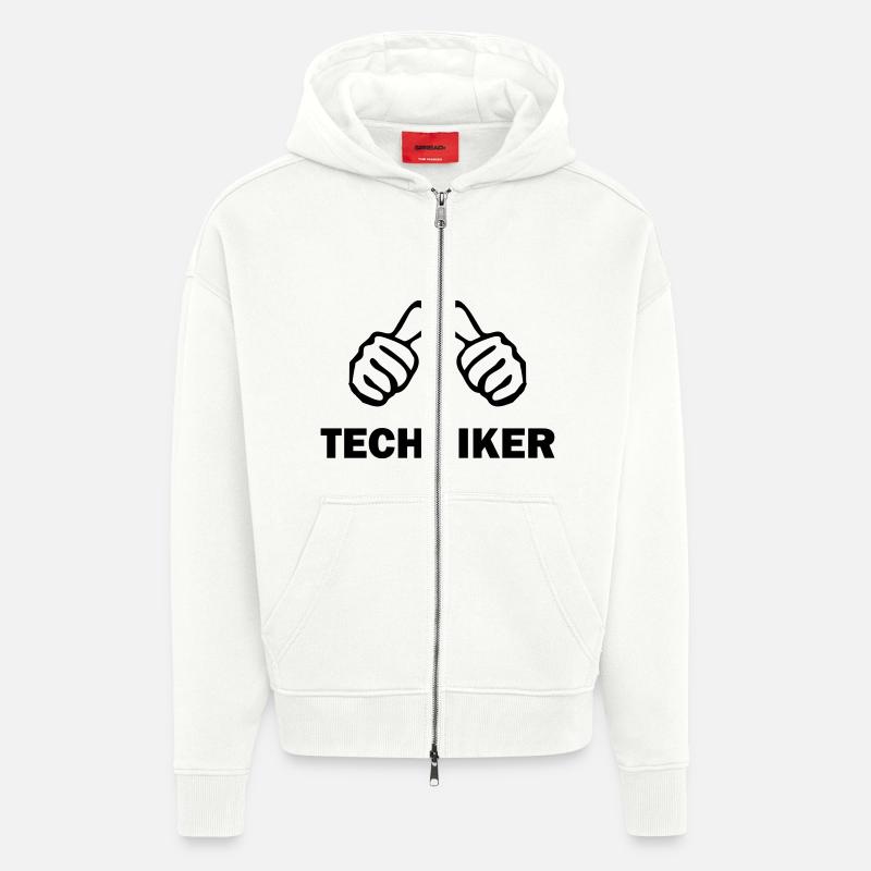 techniker - Zip Hoodie - made by SPREAD - OFF WHITE