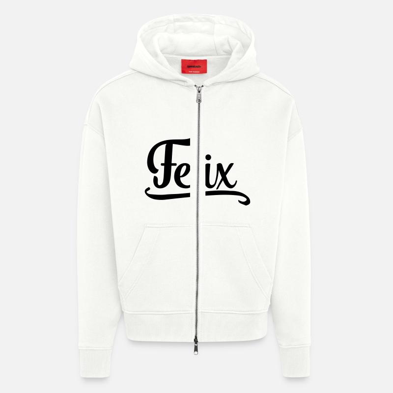 (felix) - Zip Hoodie - made by SPREAD - OFF WHITE