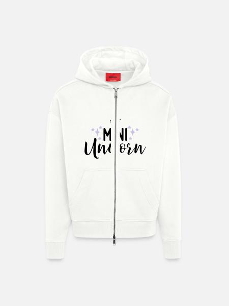 Unicorn - Zip Hoodie - made by SPREAD - OFF WHITE