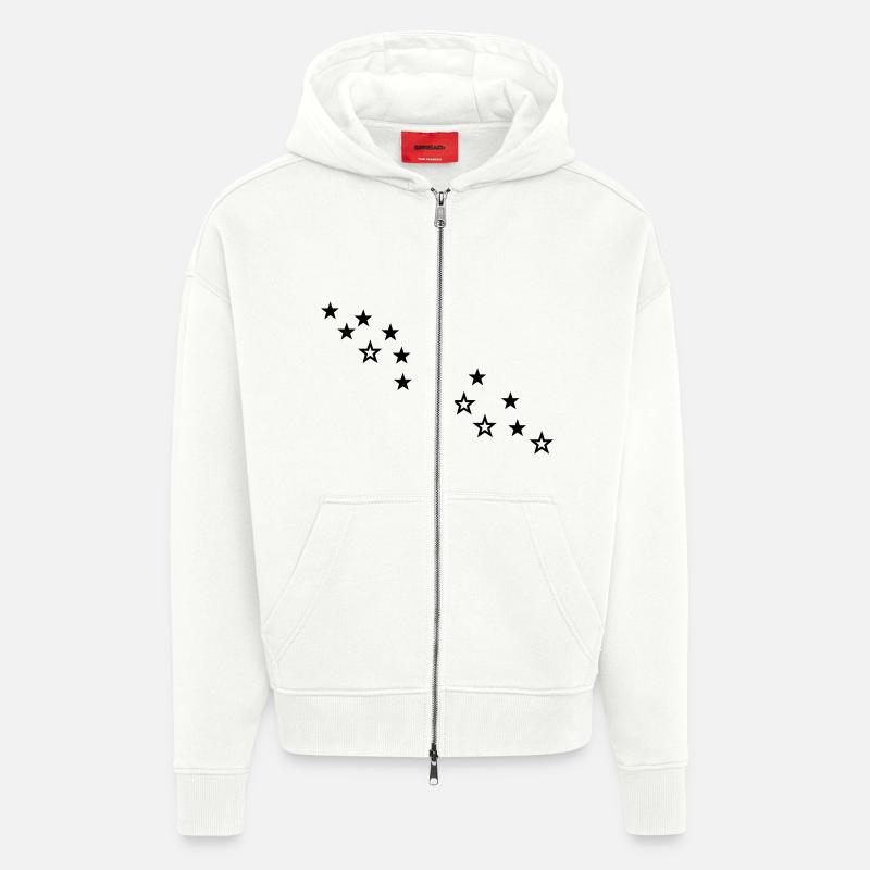 sterne - Zip Hoodie - made by SPREAD - OFF WHITE