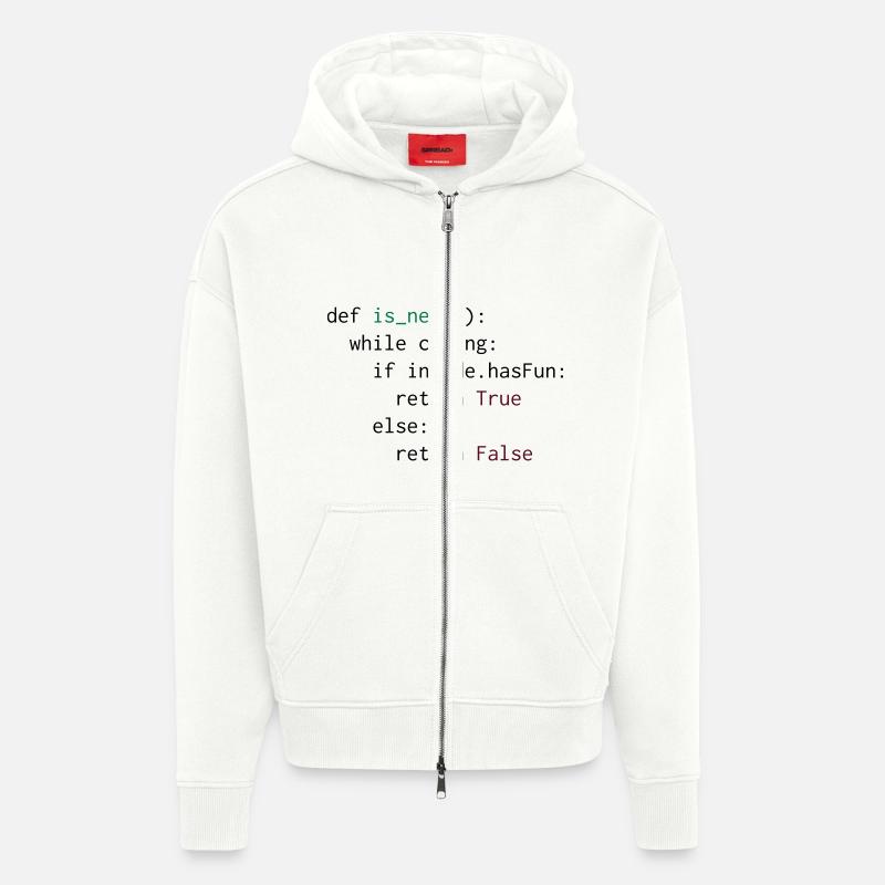 Python Definition von Nerd - Zip Hoodie - made by SPREAD - OFF WHITE
