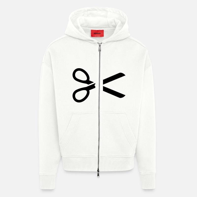 Schere - Zip Hoodie - made by SPREAD - OFF WHITE