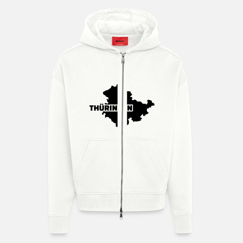 Thüringen - Zip Hoodie - made by SPREAD - OFF WHITE