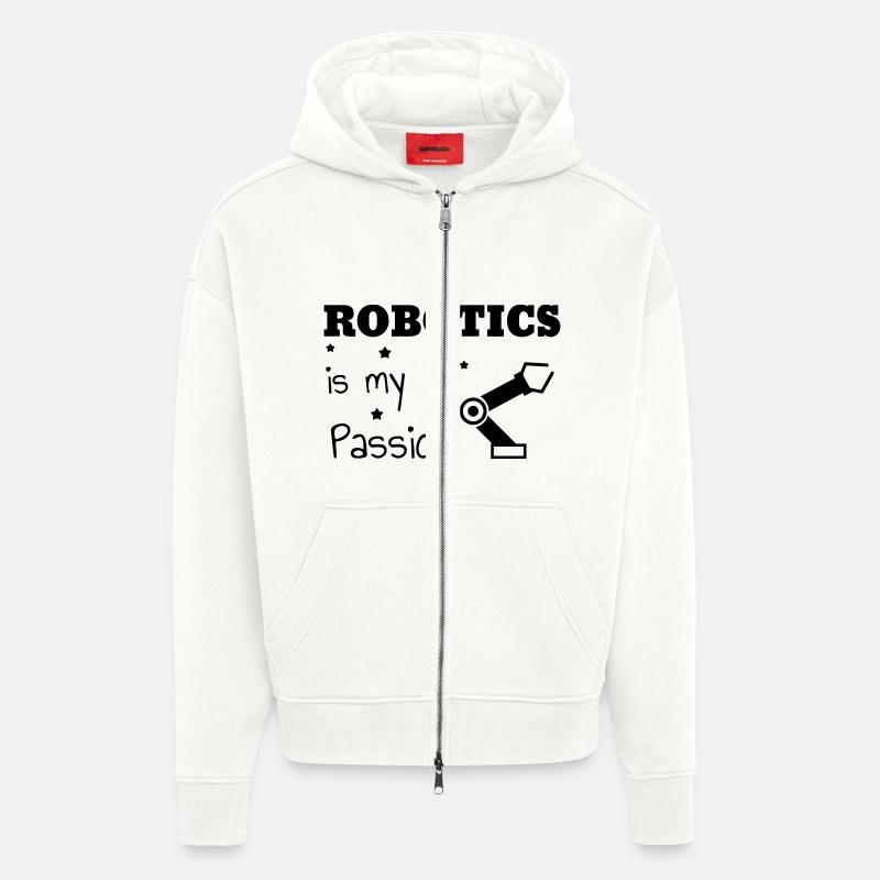 Robotik / Roboter / Robot / Robotics - Zip Hoodie - made by SPREAD - OFF WHITE