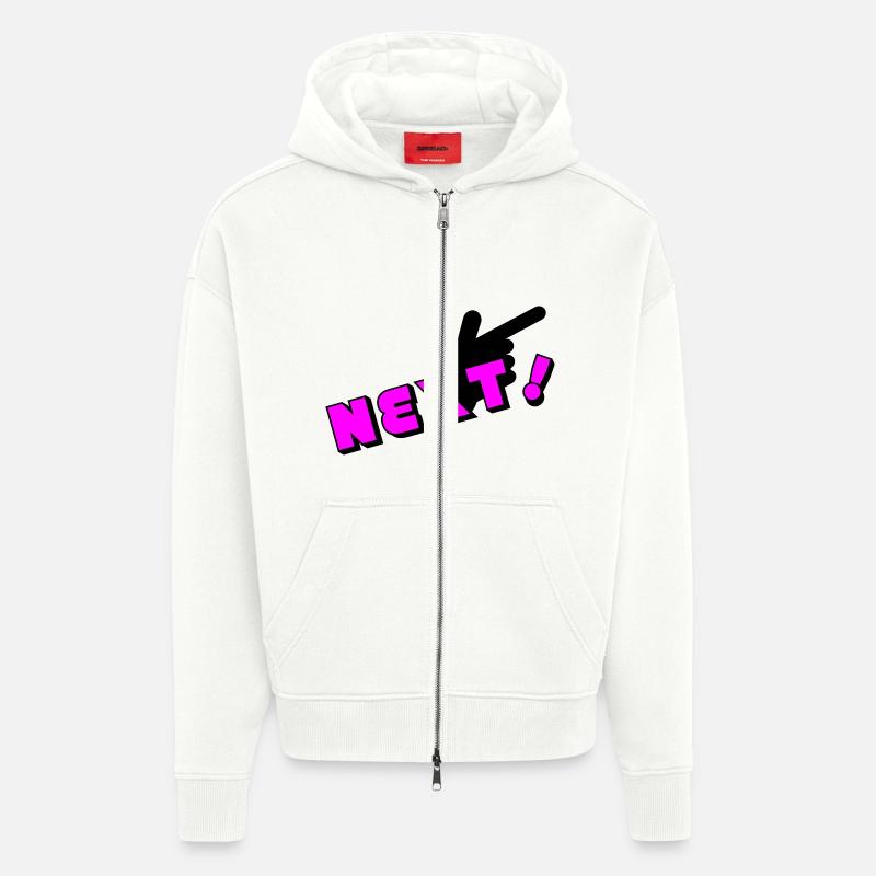 next man - Zip Hoodie - made by SPREAD - OFF WHITE