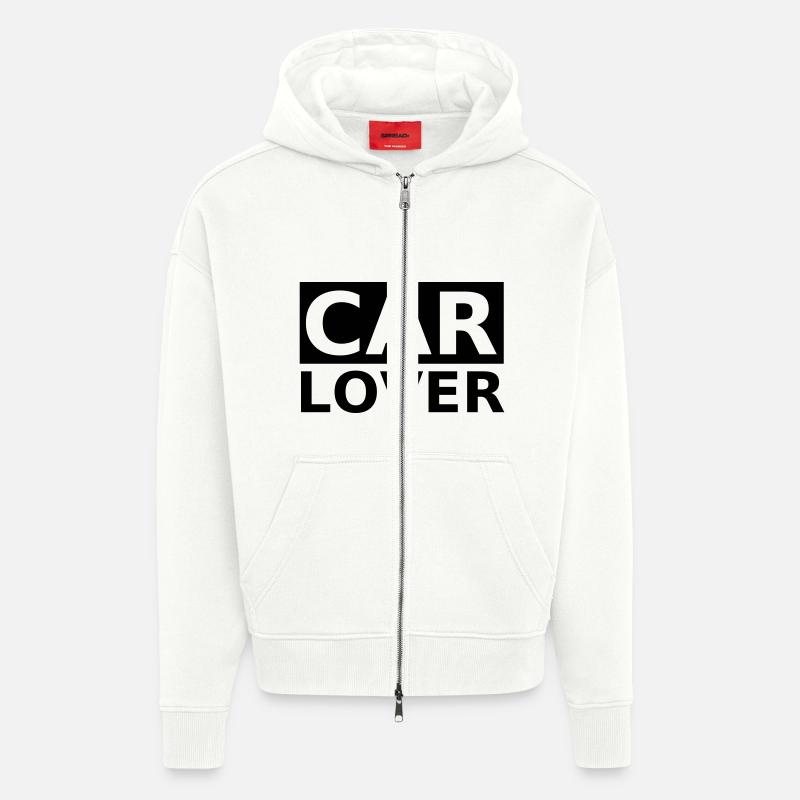 Carlover, Auto - Zip Hoodie - made by SPREAD - OFF WHITE