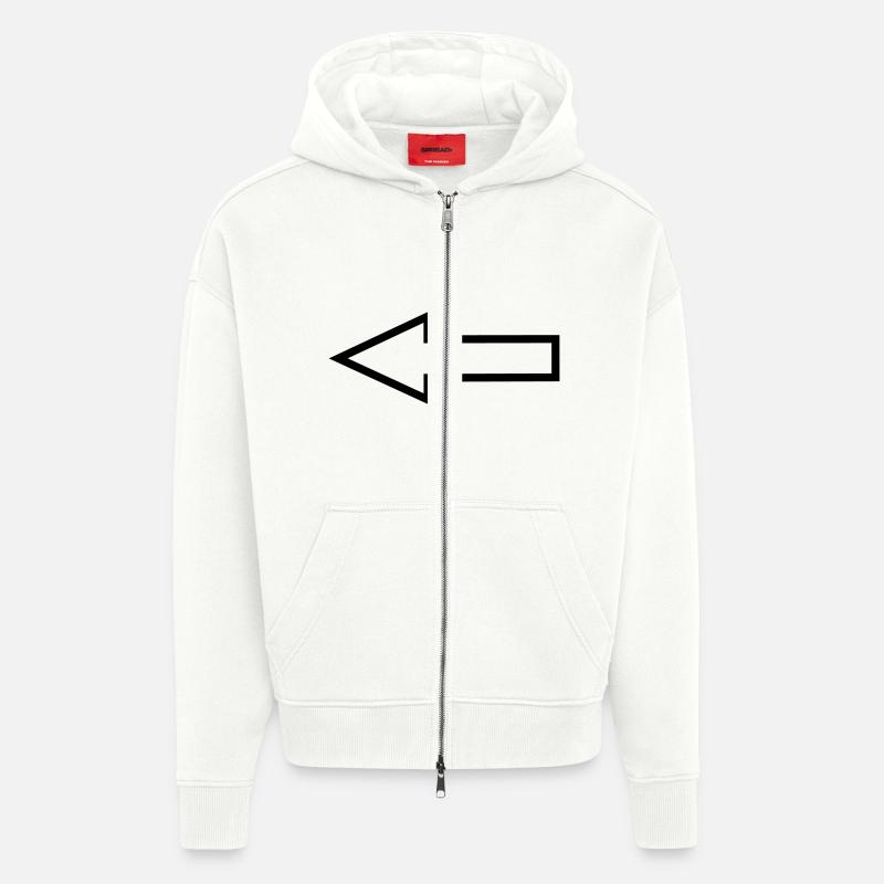 Pfeil - Zip Hoodie - made by SPREAD - OFF WHITE