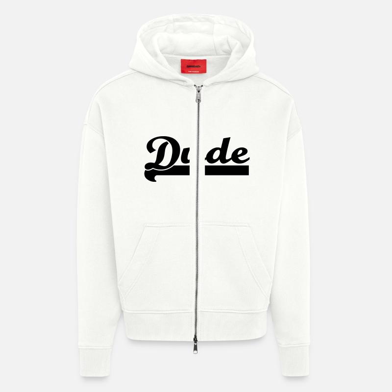 Dude - Zip Hoodie - made by SPREAD - OFF WHITE