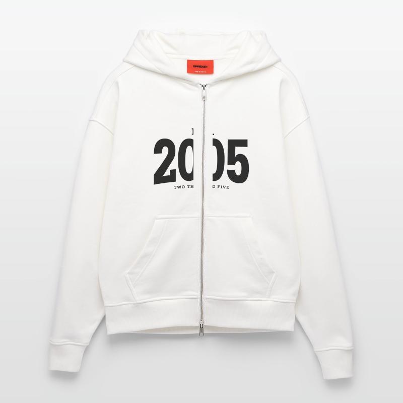 EST. 2005 Two Thousand Five Zip Hoodie - made by SPREAD