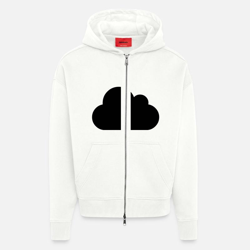 cloud - Zip Hoodie - made by SPREAD - OFF WHITE