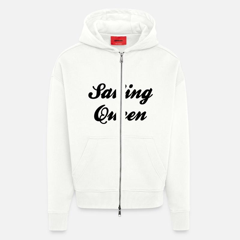 sailing queen - Zip Hoodie - made by SPREAD - OFF WHITE
