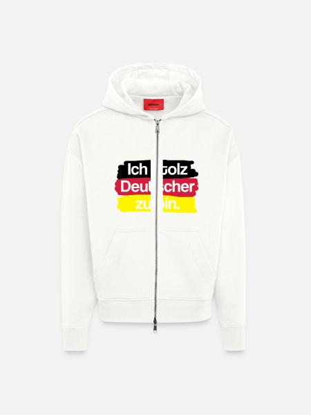 I'm proud to be German. - Zip Hoodie - made by SPREAD - OFF WHITE