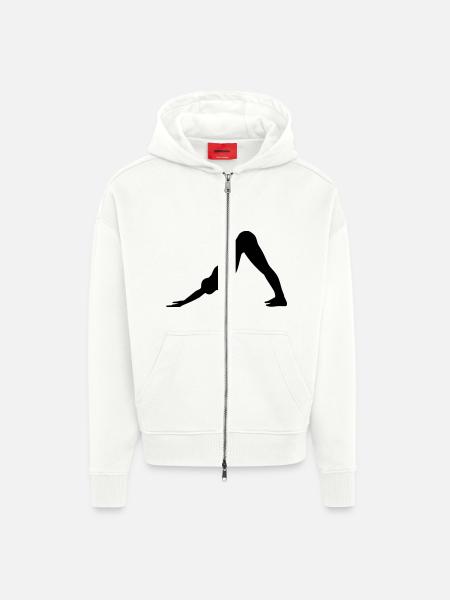 Pilates - Zip Hoodie - made by SPREAD - OFF WHITE