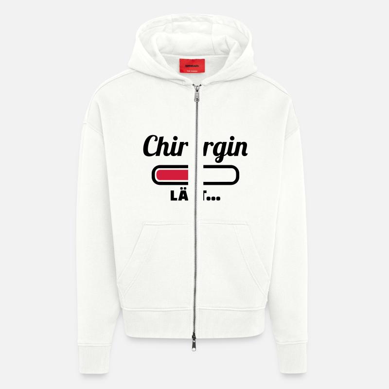 Chirurgin - Zip Hoodie - made by SPREAD - OFF WHITE
