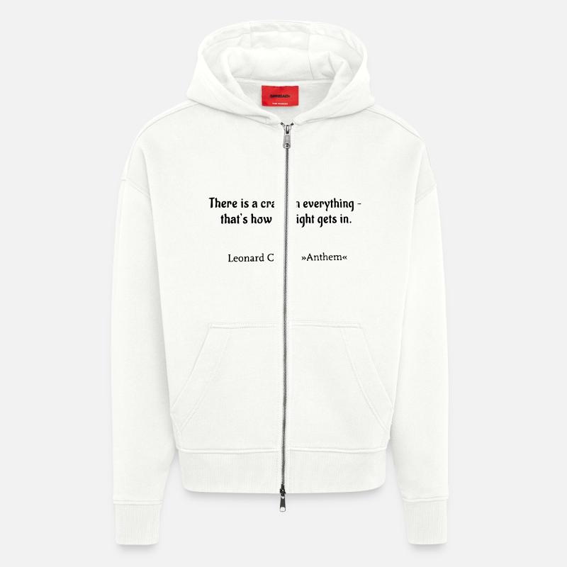 Anthem - Zip Hoodie - made by SPREAD - OFF WHITE