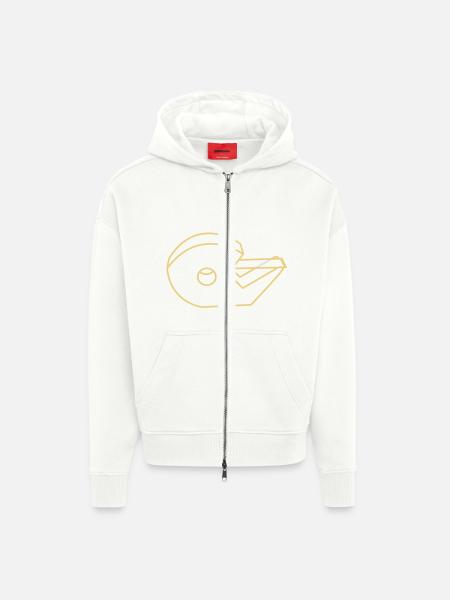 tesa - Zip Hoodie - made by SPREAD - OFF WHITE