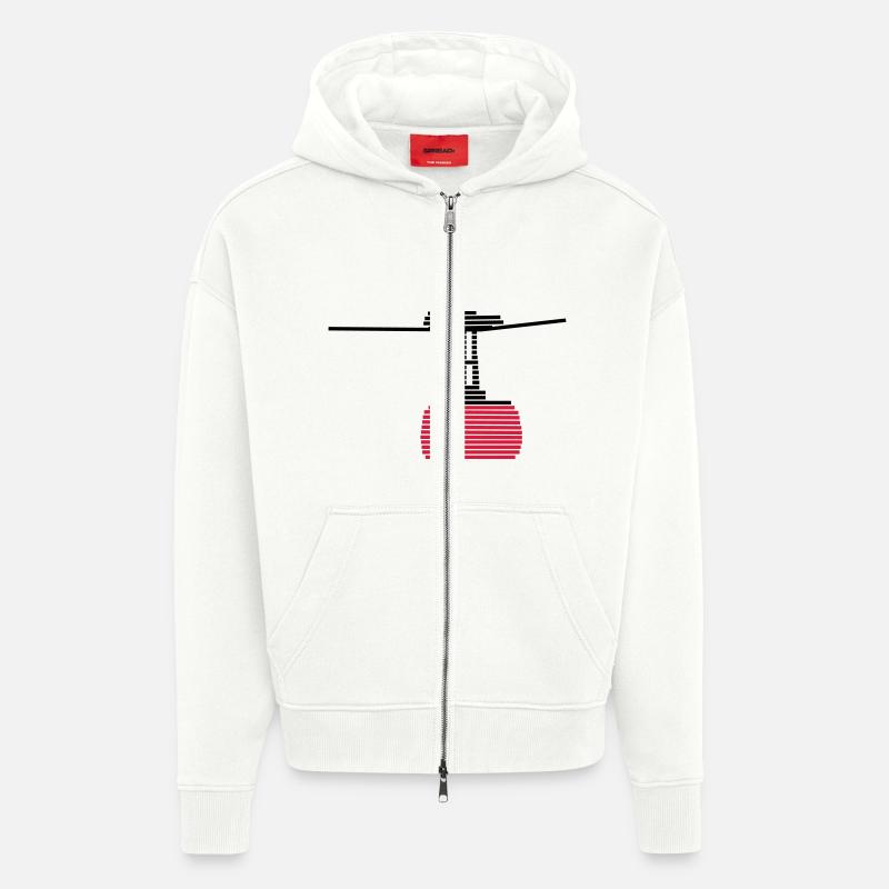 Seilbahn 2 - Zip Hoodie - made by SPREAD - OFF WHITE
