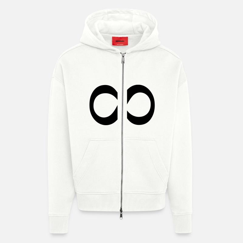 unendlich - Zip Hoodie - made by SPREAD - OFF WHITE