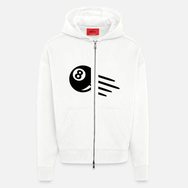 Billard - Zip Hoodie - made by SPREAD - OFF WHITE