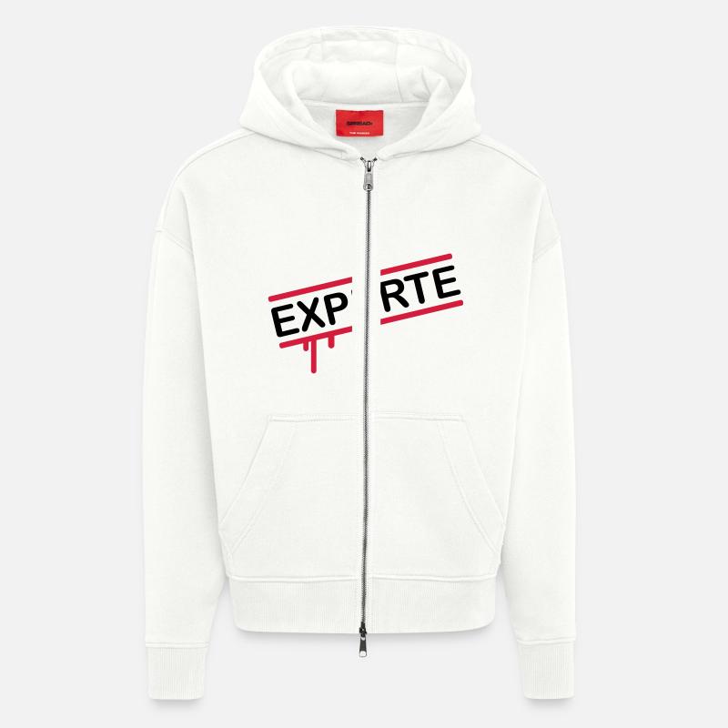 experte_1_f2 - Zip Hoodie - made by SPREAD - OFF WHITE