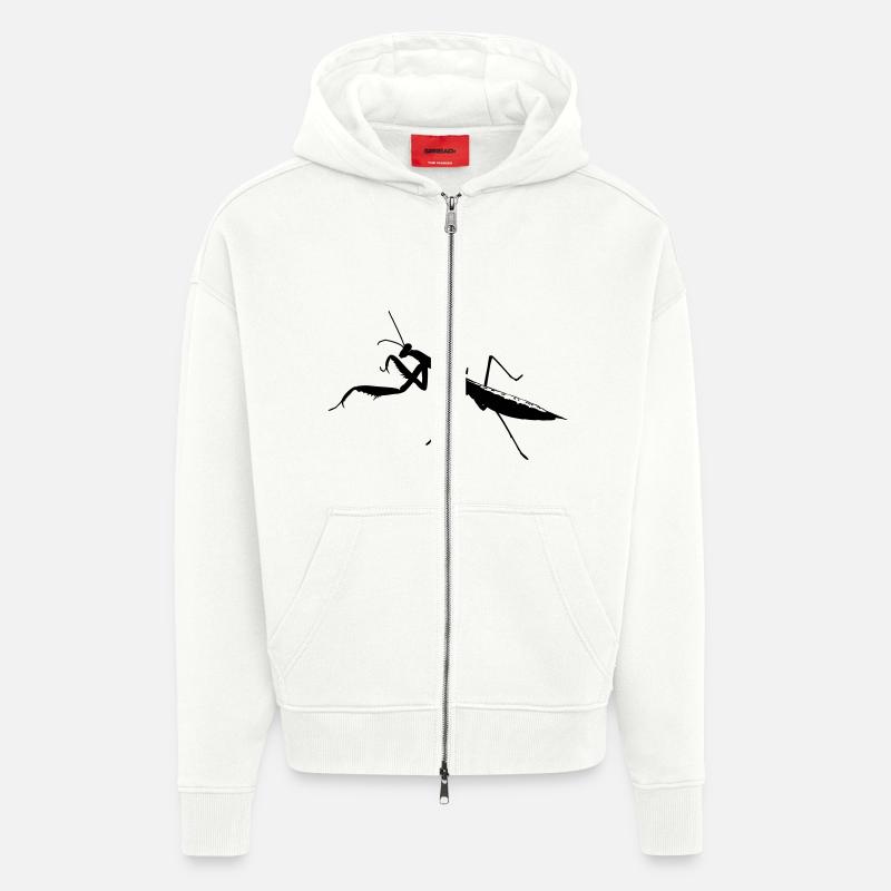 Gottesanbeterin - Zip Hoodie - made by SPREAD - OFF WHITE