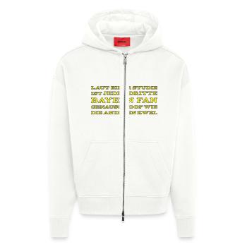 Anti Bayern Fan Spruch - Farbwechsel - Zip Hoodie - made by SPREAD - OFF WHITE - Vorne