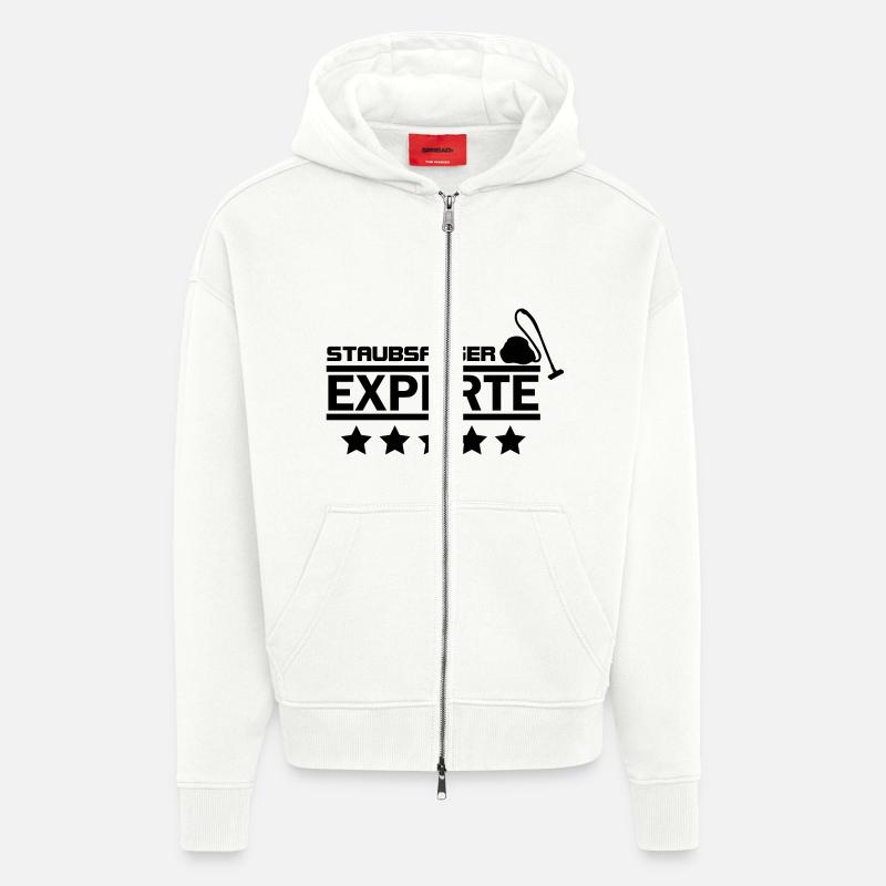 staubsauger experte - Zip Hoodie - made by SPREAD - OFF WHITE