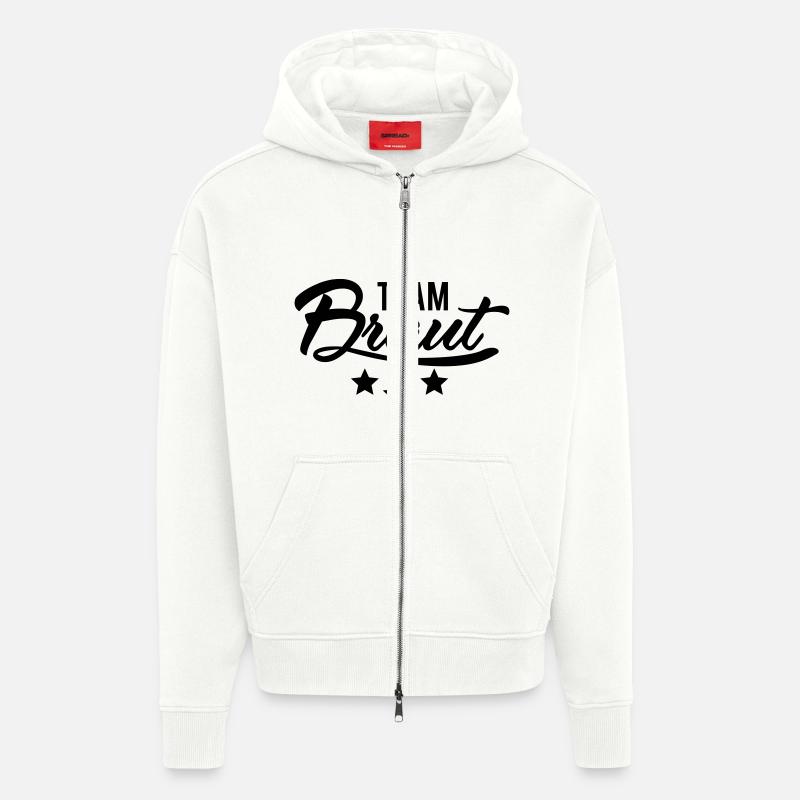 Team Braut - Zip Hoodie - made by SPREAD - OFF WHITE