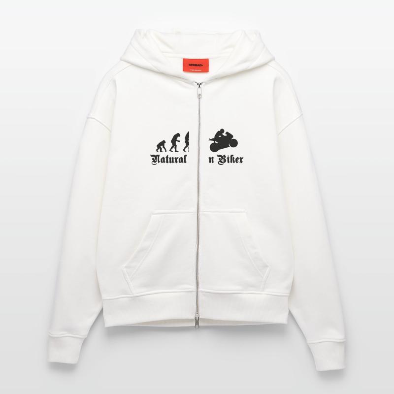 evolution_biker Veste à capuche bio épaisse oversize fabriqué en UE