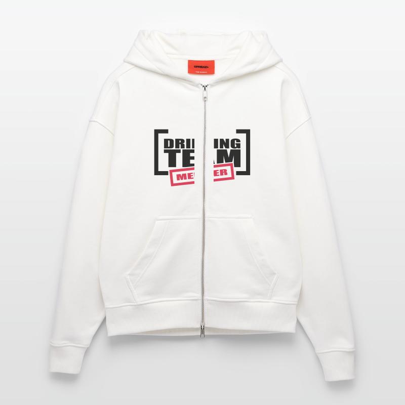 Drinking Team Member Zip Hoodie - made by SPREAD