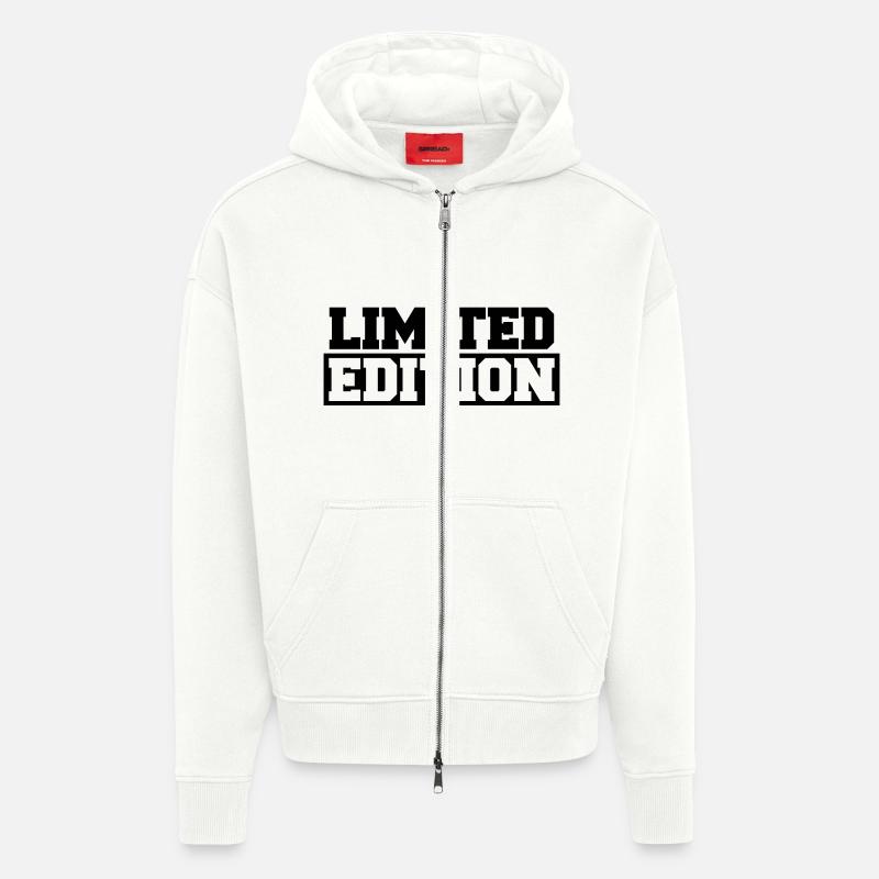 Limited Edition - Veste à capuche bio épaisse oversize fabriqué en UE - OFF WHITE