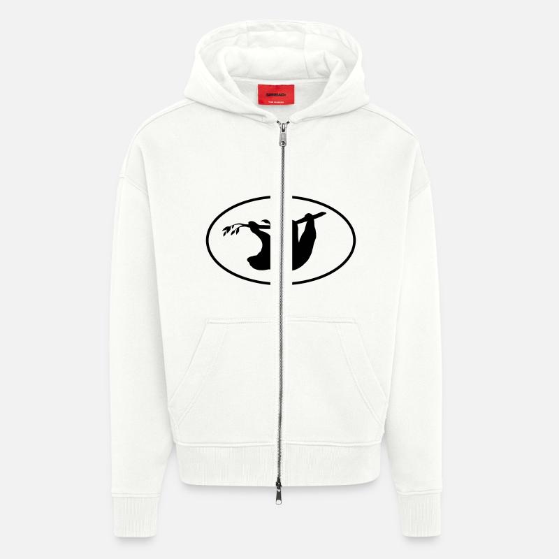 faultier - Zip Hoodie - made by SPREAD - OFF WHITE