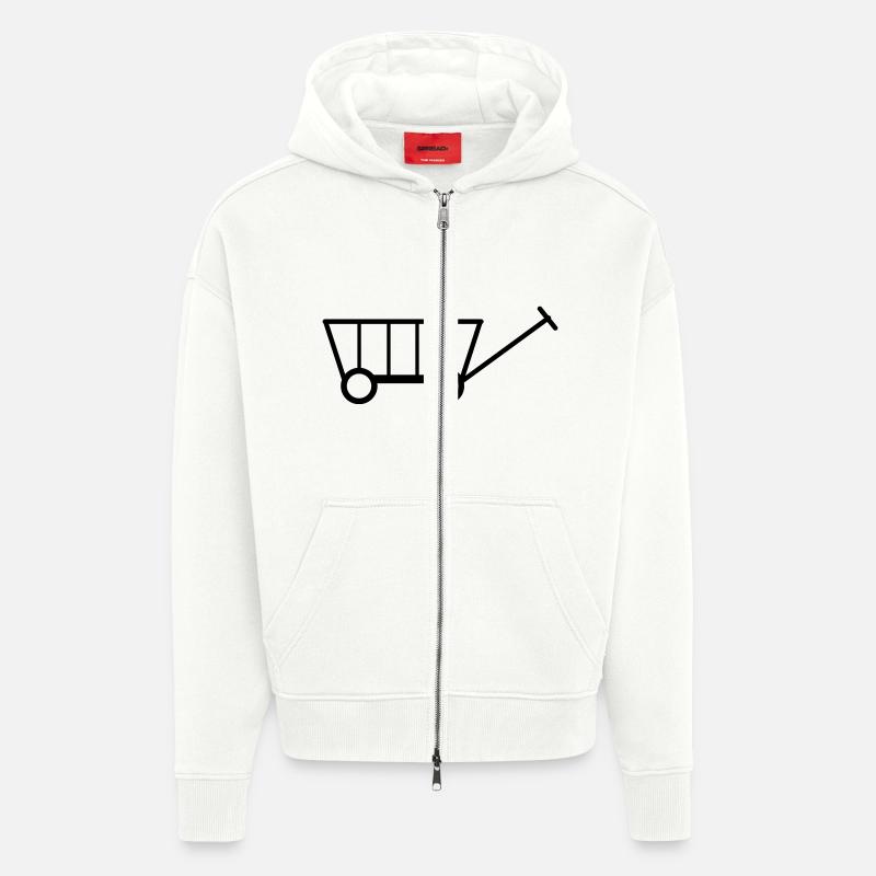 Carts - Zip Hoodie - made by SPREAD - OFF WHITE