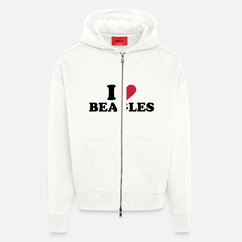 Beagle - Zip Hoodie - made by SPREAD - OFF WHITE
