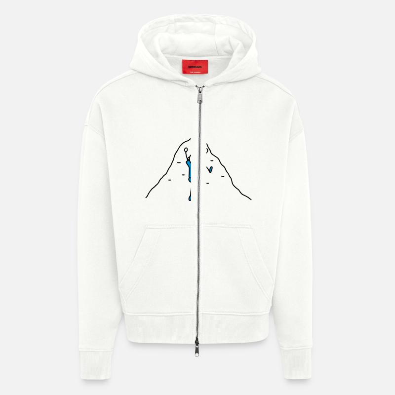 Klettern Kletterwand - V2 - Zip Hoodie - made by SPREAD - OFF WHITE
