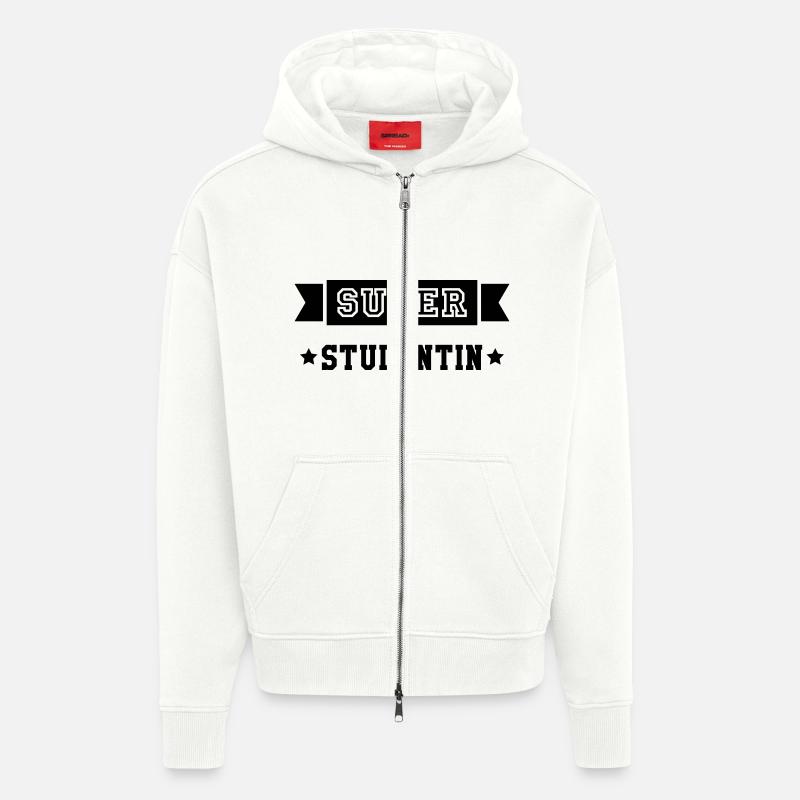 Student Studentin Studien Studenten Universität - Zip Hoodie - made by SPREAD - OFF WHITE
