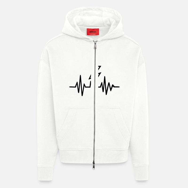 Elektriker - Zip Hoodie - made by SPREAD - OFF WHITE