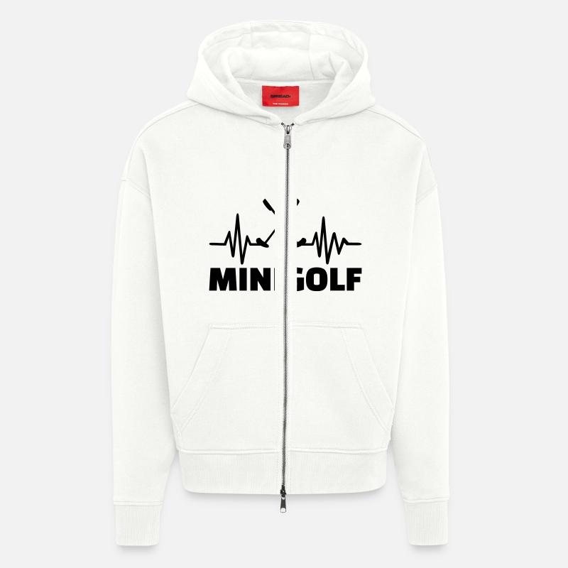 Miniature golf - Zip Hoodie - made by SPREAD - OFF WHITE