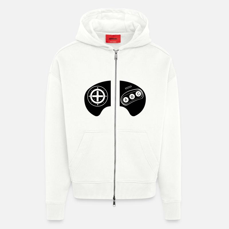 Mega Retro Controller - Zip Hoodie - made by SPREAD - OFF WHITE