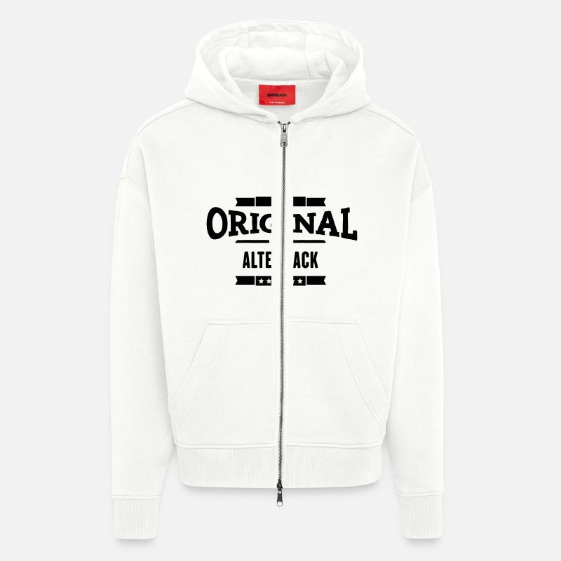 Original alter Sack - Zip Hoodie - made by SPREAD - OFF WHITE