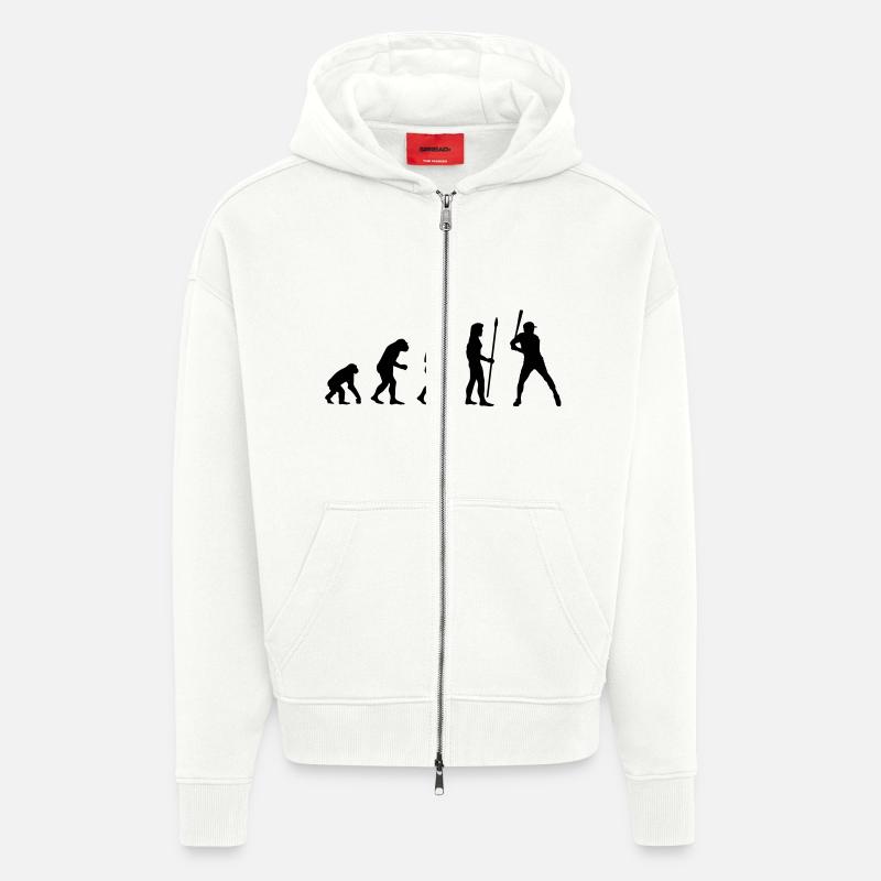 evolution_baseball1 - Veste à capuche bio épaisse oversize fabriqué en UE - OFF WHITE