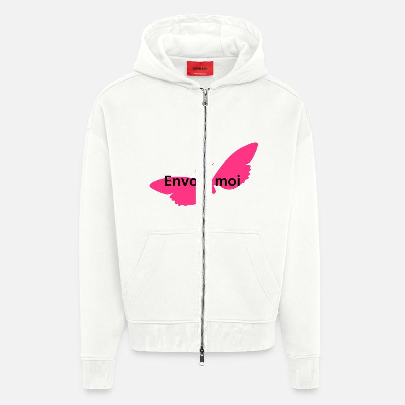 envole_moi - Zip Hoodie - made by SPREAD - OFF WHITE