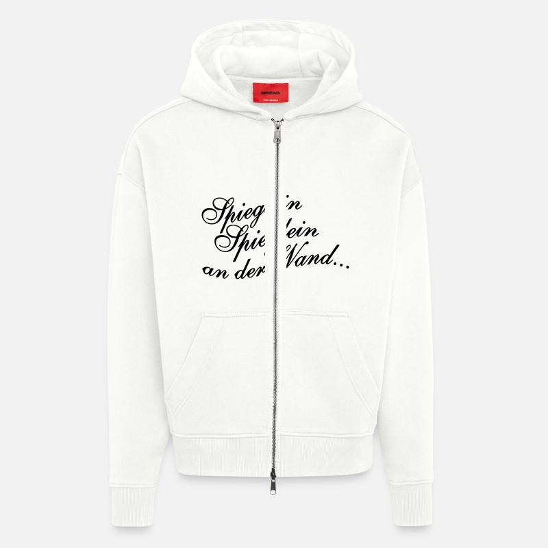 Spieglein Spieglein an der Wand - Zip Hoodie - made by SPREAD - OFF WHITE