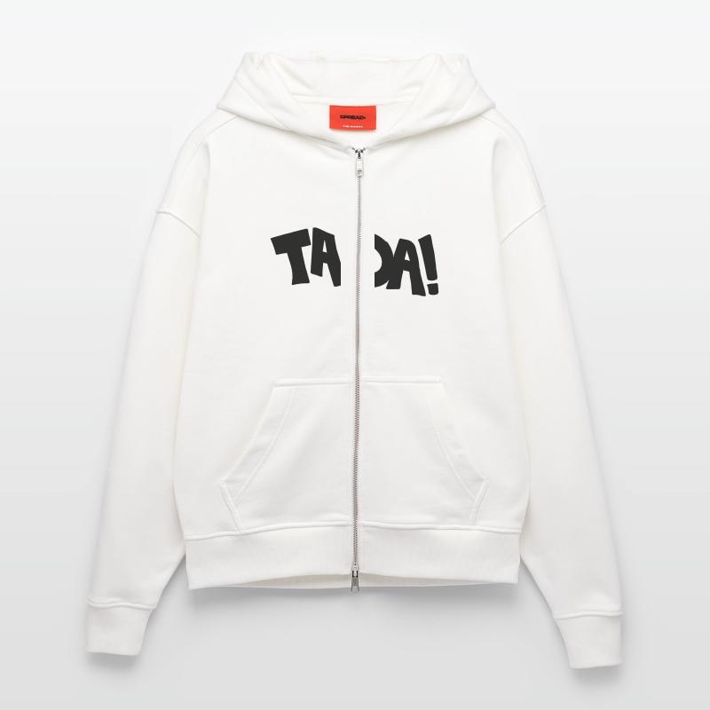 Comic, Kaboom, Tada, Elektro, Hallo, Techno, Fun, Zip Hoodie - made by SPREAD